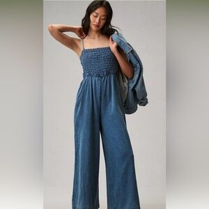 Pilcro Smocked Jumpsuit